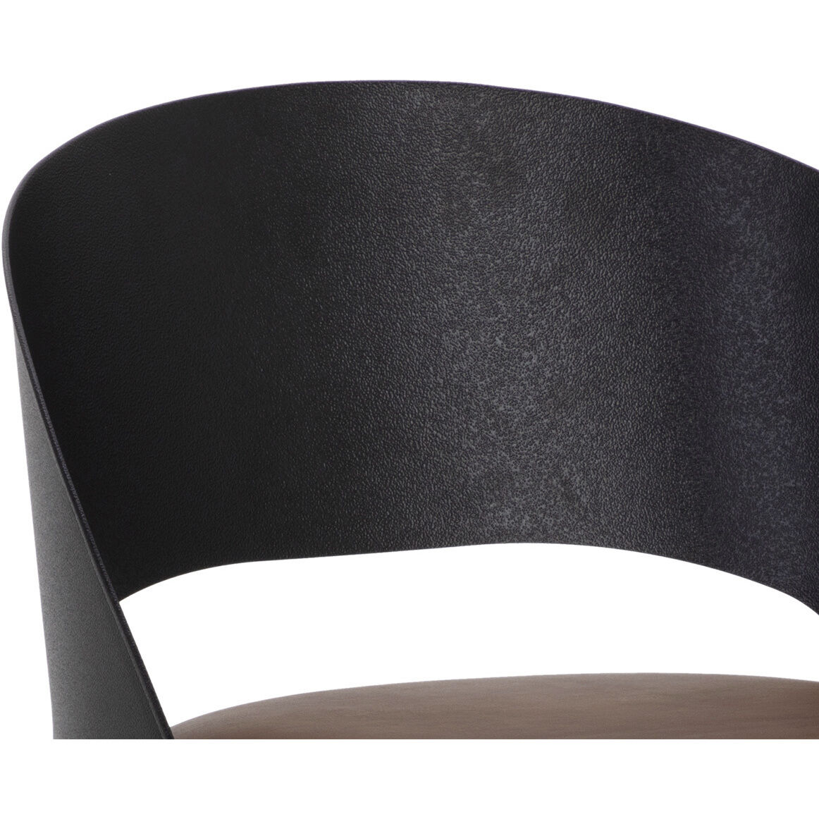 Dezirae 37 inch Black / Cognac Leather Counter Stool